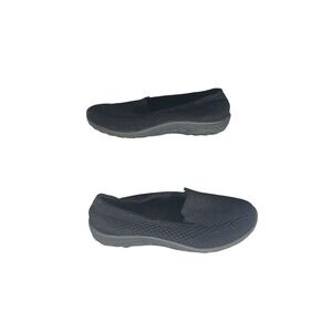 Skechers Women's Black Mesh Slip On Casual Loafer Shoes Size 5